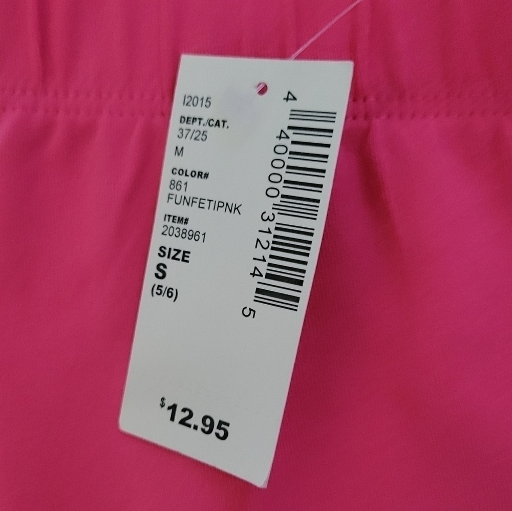 The Children's Place Hot Pink/ Funfetti Pink Girl's Biker Shorts - Picture 6 of 6